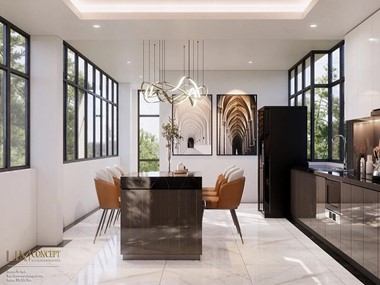 Thi công nội thất nhà chị Huyền Long Biên