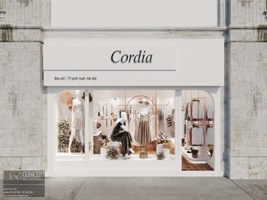 Thi công shop cordia 77 Phố Huế